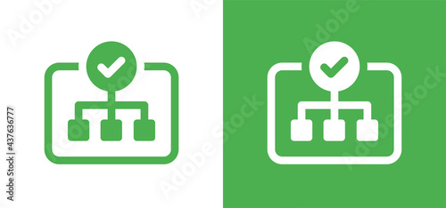 Planning strategy process icon vector illustration.