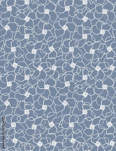A pattern of tropical flowers. Seamless image, white outline of colors on a colored background.Design of wallpaper, fabrics, textiles, packaging, posters, postcards, wedding design.