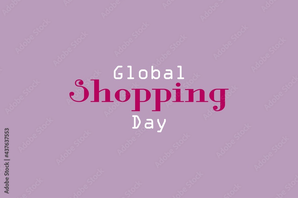 Global Shopping day vector background. 