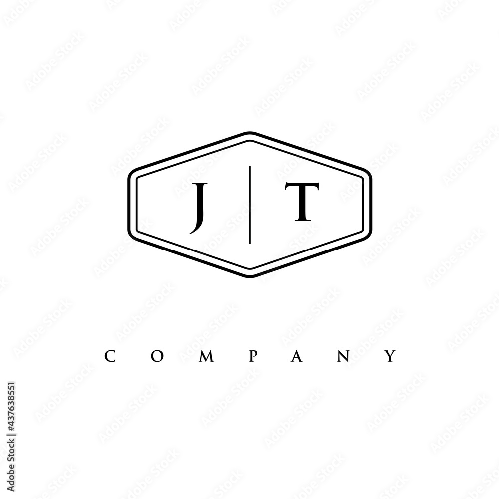 initial JT logo design vector initial JT logo design vector