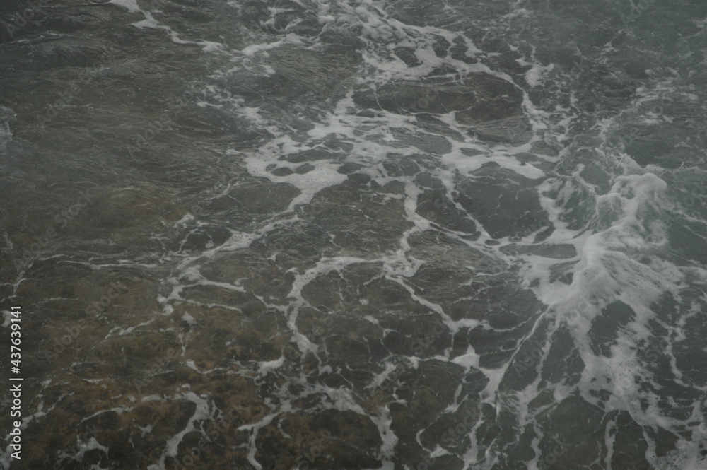 water flowing into the water