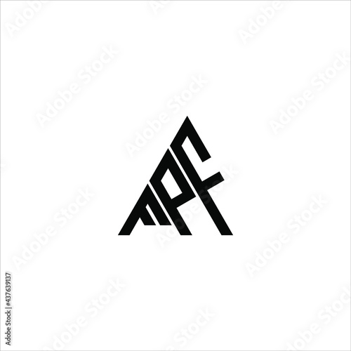 F P F letter logo abstract creative design. F P F unique design photo