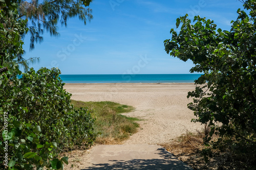 Path to the beach at Casuarina Beach in Darwin, Northern Territory, Australia