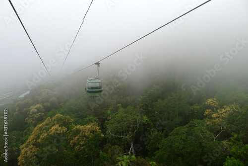 view of the skyrail rainforest cableway