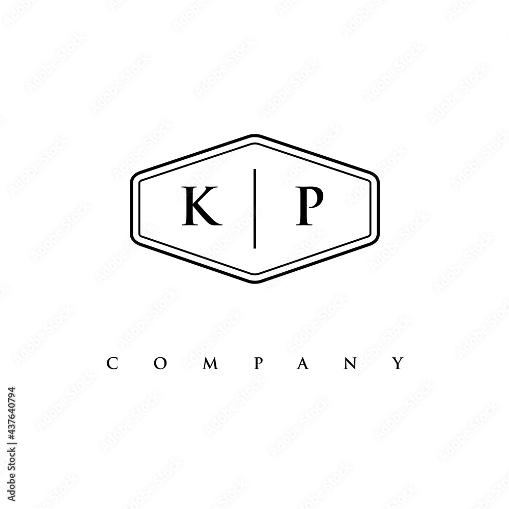 initial KP logo design vector initial KP logo design vector