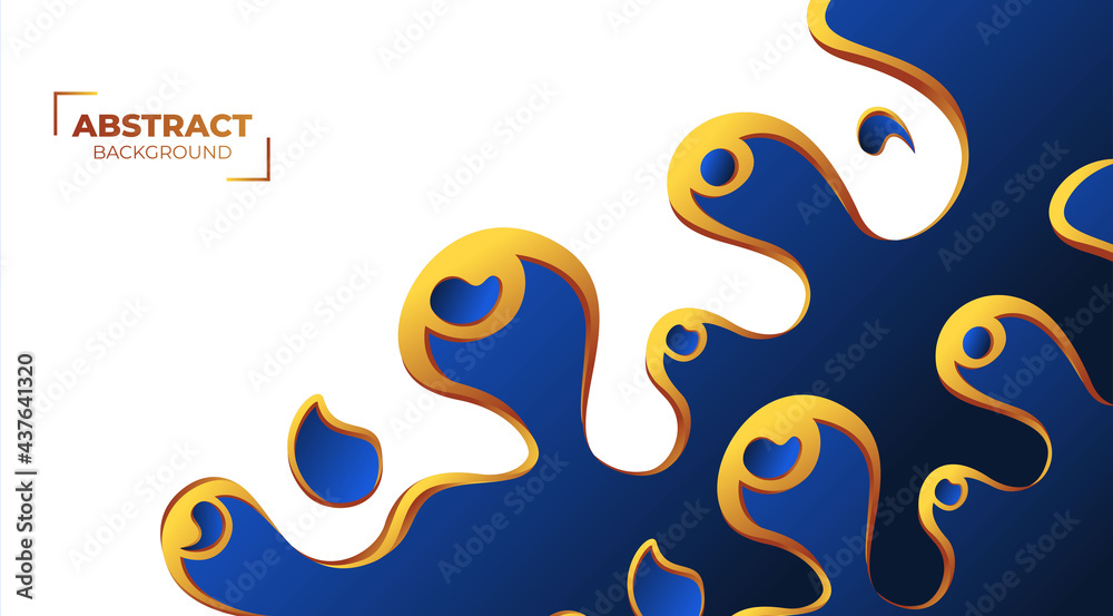 Obraz premium Abstract liquid background. Stock vector illustration