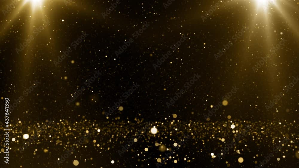 Particles gold event awards trailer titles cinematic concert openers end credit background loop