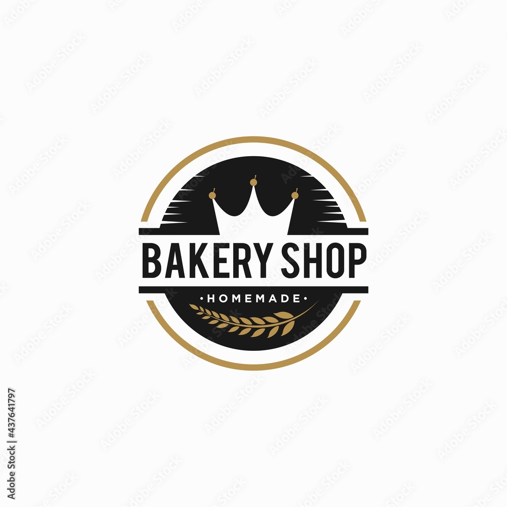 Bakery logo vector design template for business. Bakery shop design premium Bakery logo vector design template for business. Bakery shop design premium
