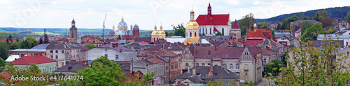 Panoramic view of downtown Berezhany.
