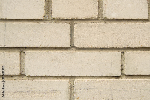 Gentle beige background of brickwork, surface, wall