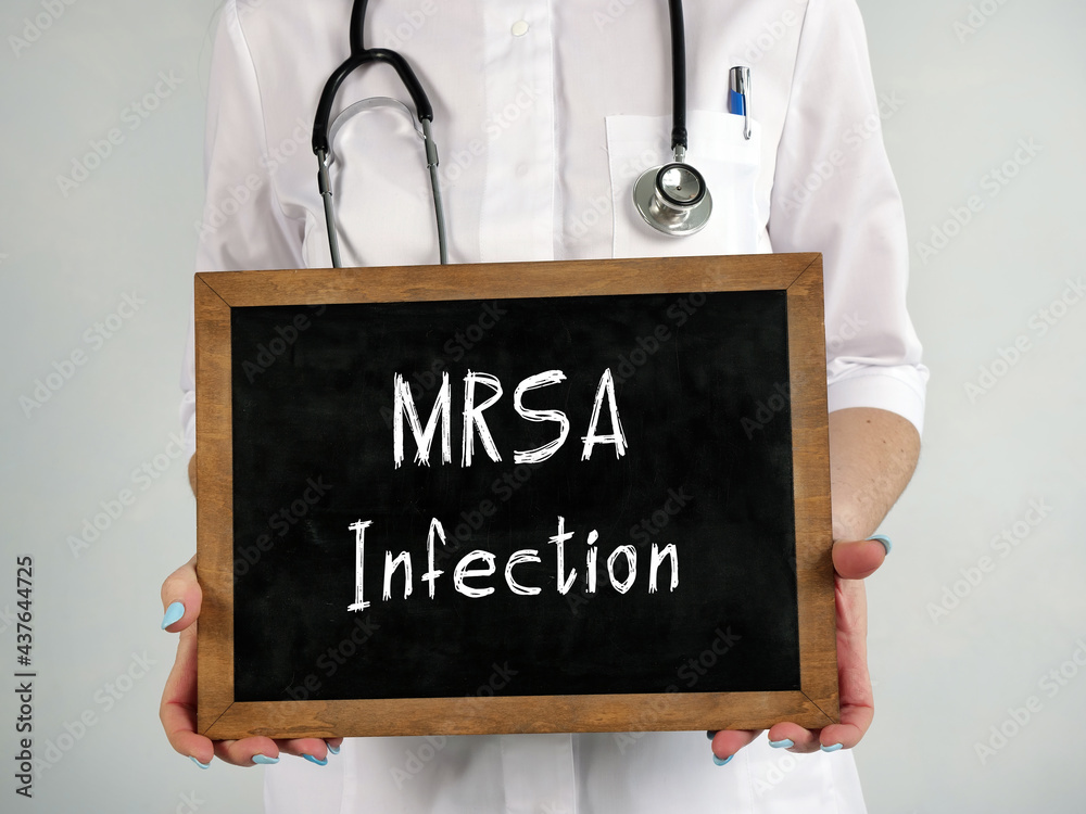 Conceptual photo about MRSA Infection with written phrase. Conceptual photo about MRSA Infection with written phrase.