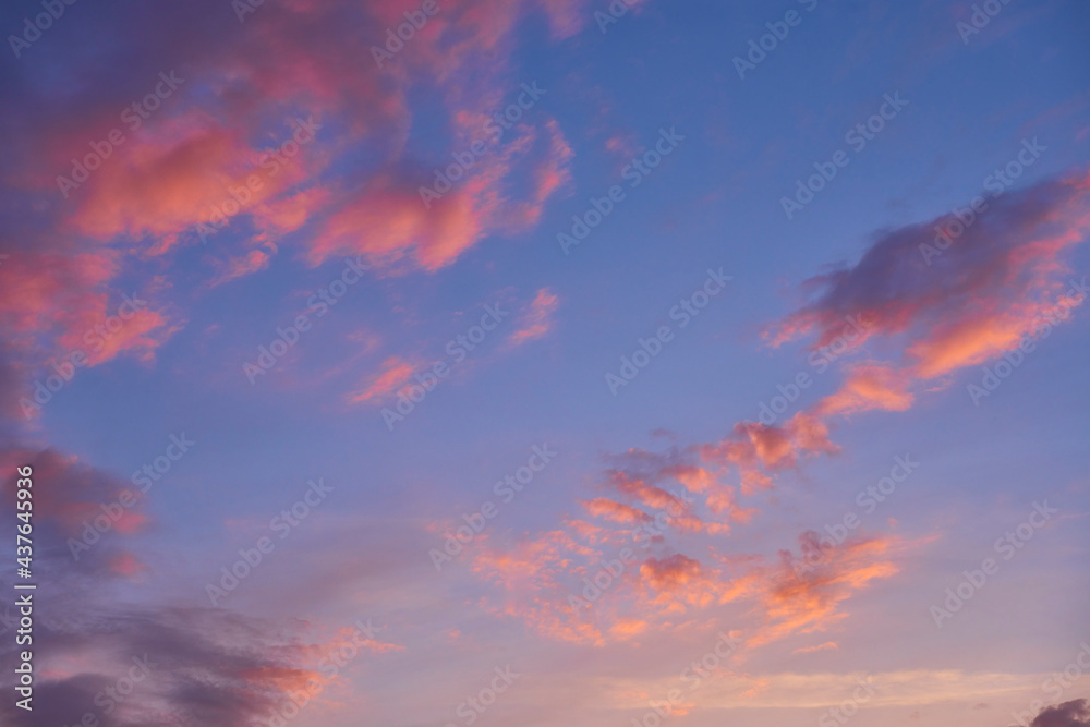 twilight  with beauty color clouds