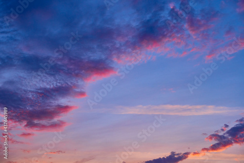 twilight  with beauty color clouds