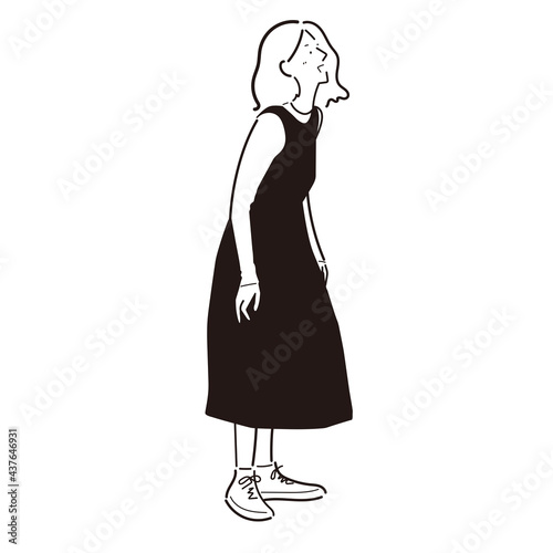 ラフな格好の女性