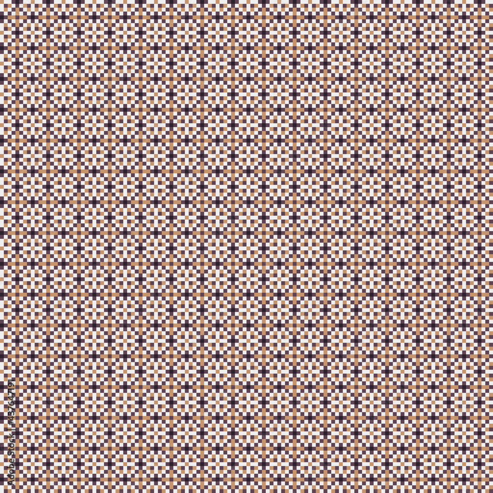 Fototapeta premium Abstract Cross Pattern generative computational art illustration