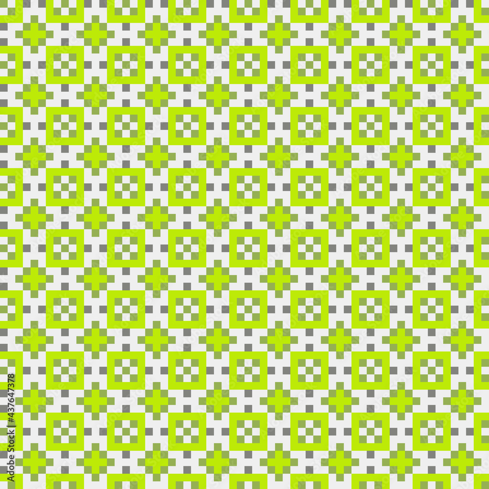 Naklejka premium Abstract Cross Pattern generative computational art illustration