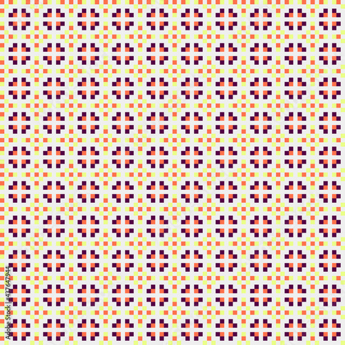 Abstract Cross Pattern generative computational art illustration