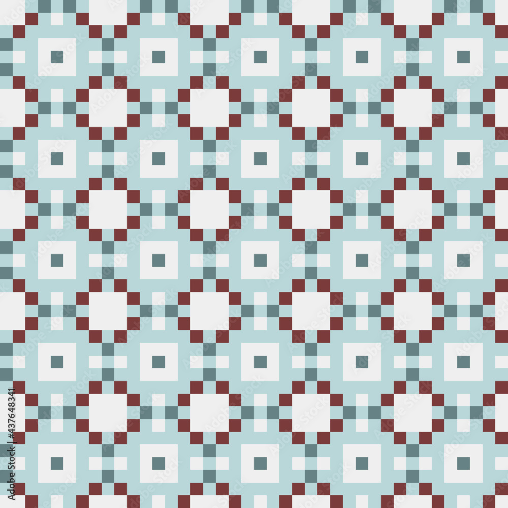 Fototapeta premium Abstract Cross Pattern generative computational art illustration