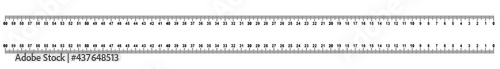 rsmc2 RulerScaleMetricCentimeter rsmc - ruler 60 - 0 cm . measuring tool . ruler scale / length measurement metric centimeter . horizontal - transparent vector illustration . AI10 / EPS10 . g10595