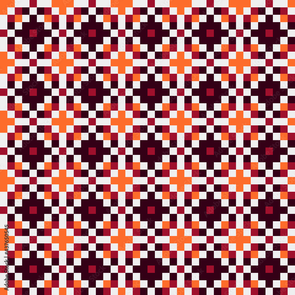 Abstract Cross Pattern generative computational art illustration