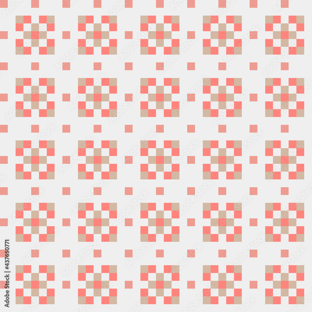 Fototapeta premium Abstract Cross Pattern generative computational art illustration