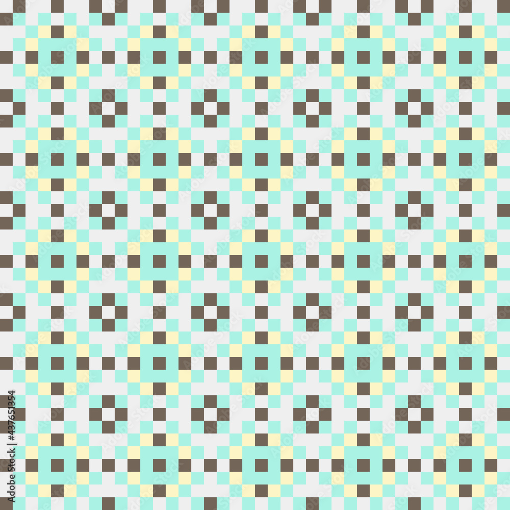 Fototapeta premium Abstract Cross Pattern generative computational art illustration