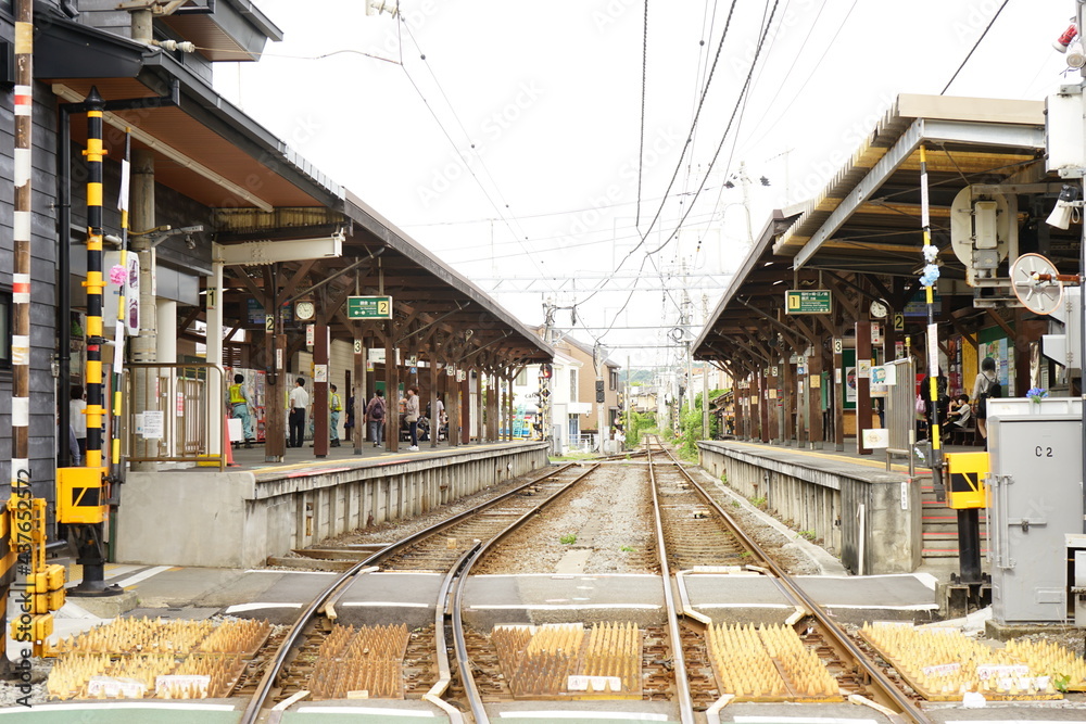 Hase Station and Railway ‐ 線路と長谷駅