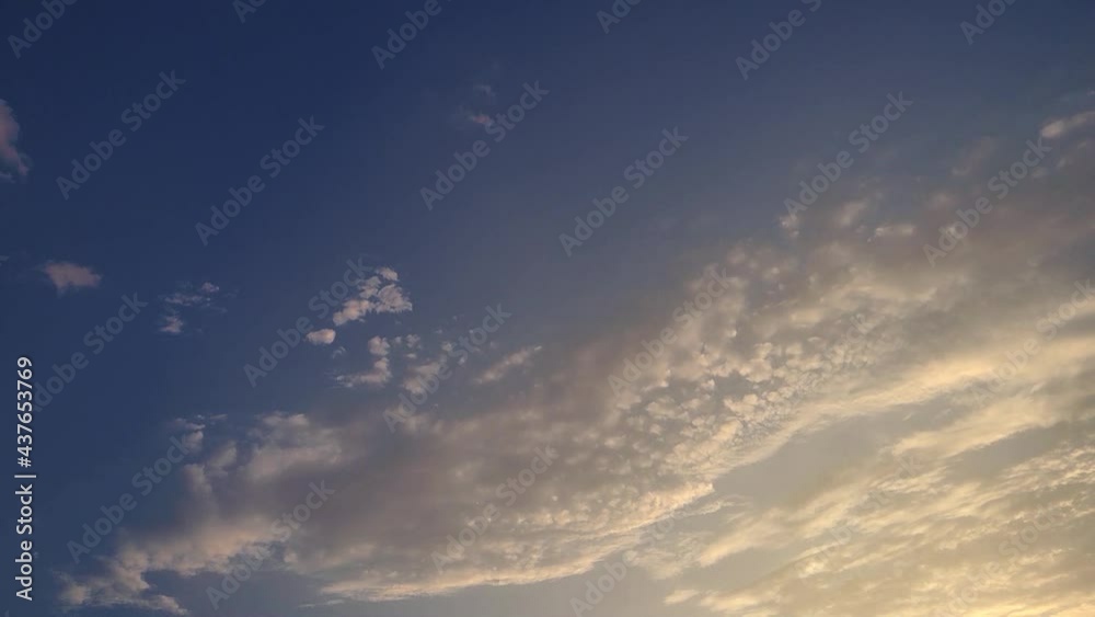 Sky with clouds moving across it. Weather. Time lapse. Dark skyscape Sky with clouds moving across it. Weather. Time lapse. Dark skyscape
