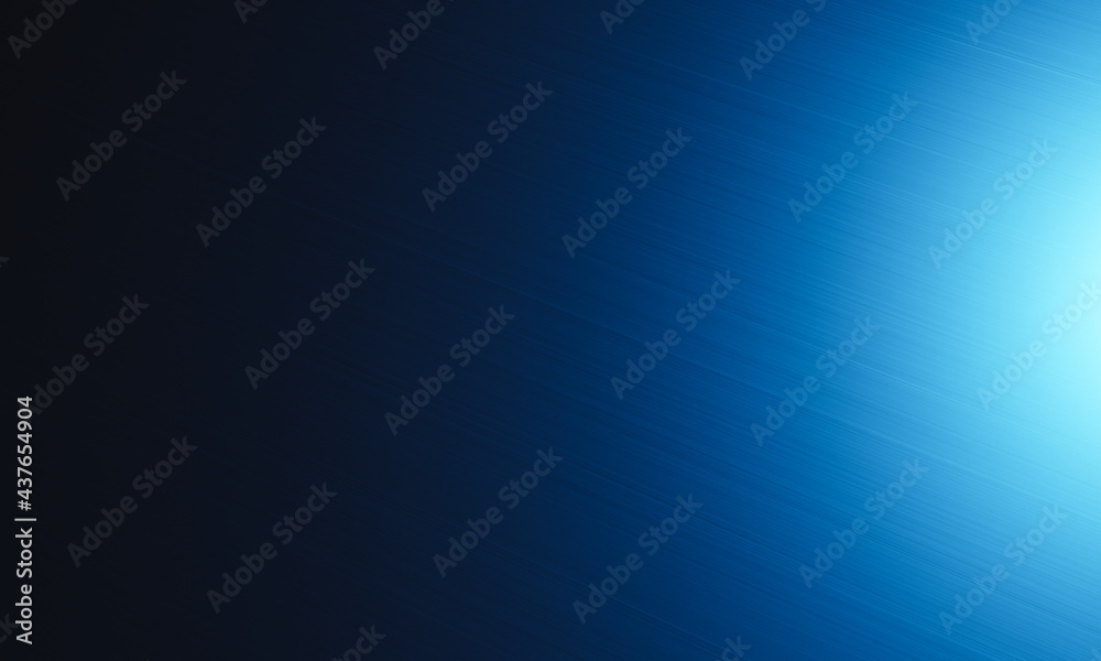 Obraz premium 3D rendering. Blue metal texture. Dark background