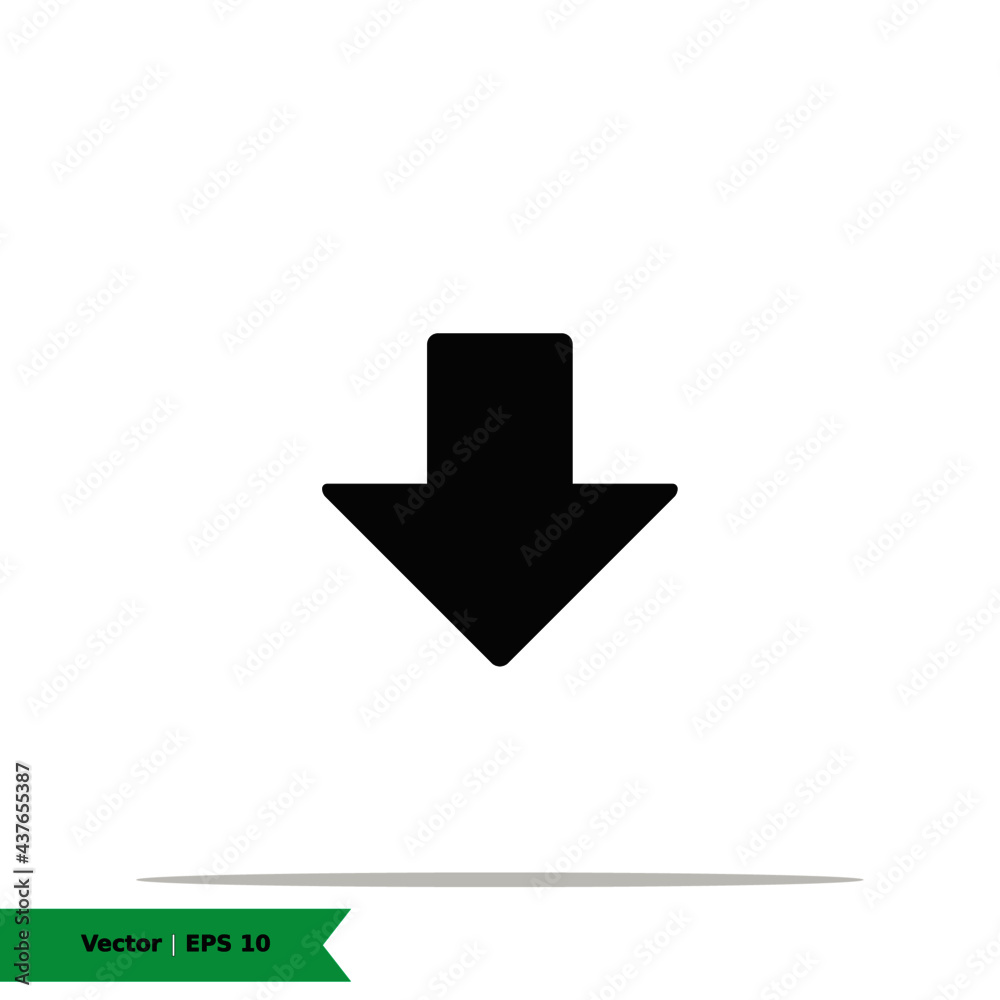 Down Arrow, Download Icon Illustration. Arrow Sign Symbol. Vector Line Icon EPS 10 Down Arrow, Download Icon Illustration. Arrow Sign Symbol. Vector Line Icon EPS 10