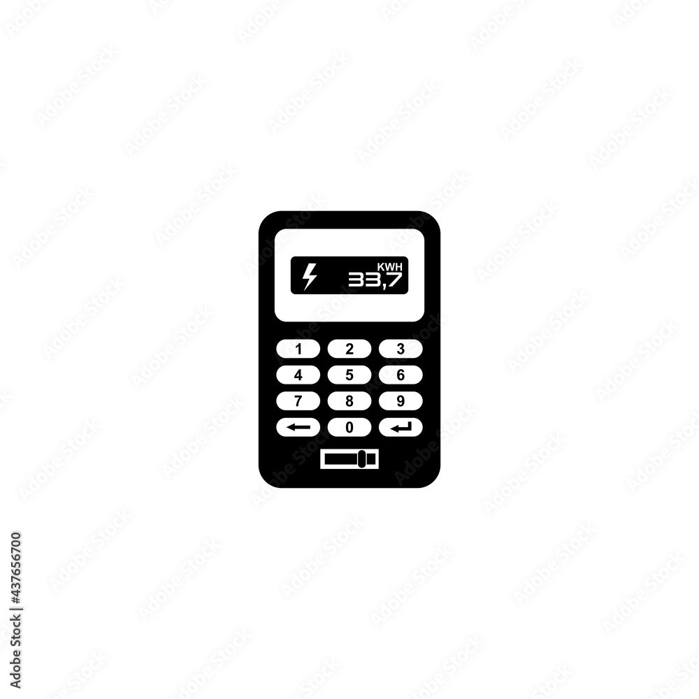 electric meter icon vector sign symbol electric meter icon vector sign symbol