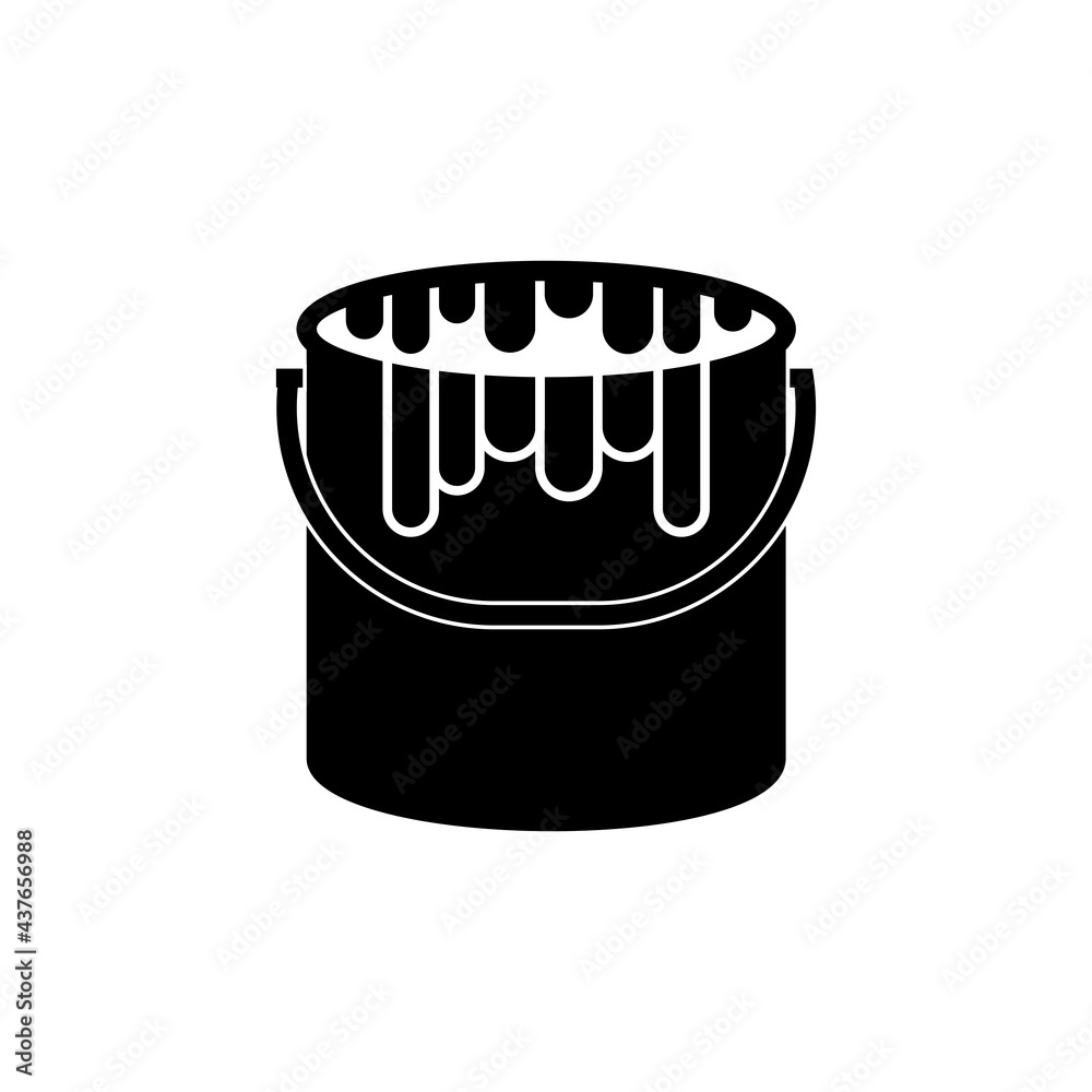 painting bucket icon vector sign symbol Stock Vector Adobe Stock
