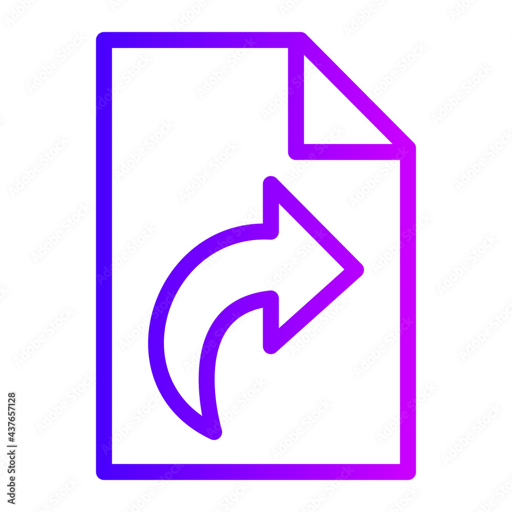 Redo icon with gradient color outline style. Suitable for applications, mobile applications, websites, presentations, advertisements, and many more. Redo icon with gradient color outline style. Suitable for applications, mobile applications, websites, presentations, advertisements, and many more.
