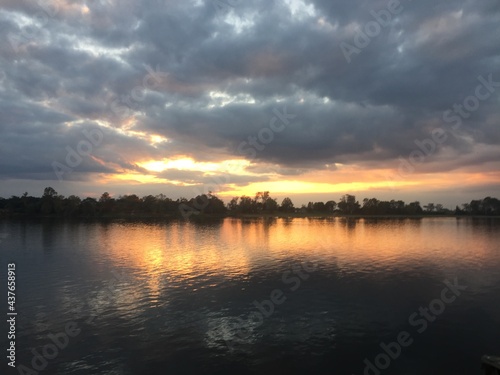 sunset over the lake © Robbie