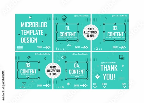 Editable carousel template design. Easy to edit with vector file. Can use for your creative content. Especially for social media content and marketing.
