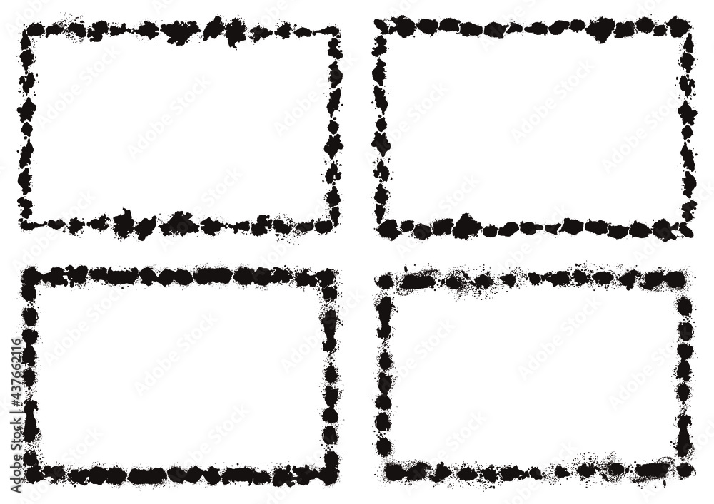 Obraz premium スプレーで描いたフレーム素材