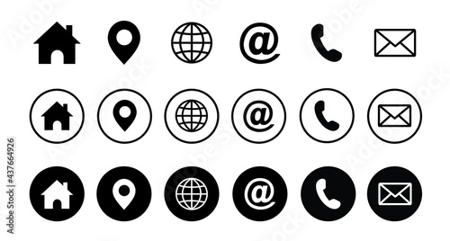 Web Icon Set, Vector Icon Set for Website and Mobile App