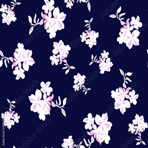 Geometric flower Design pattern on background