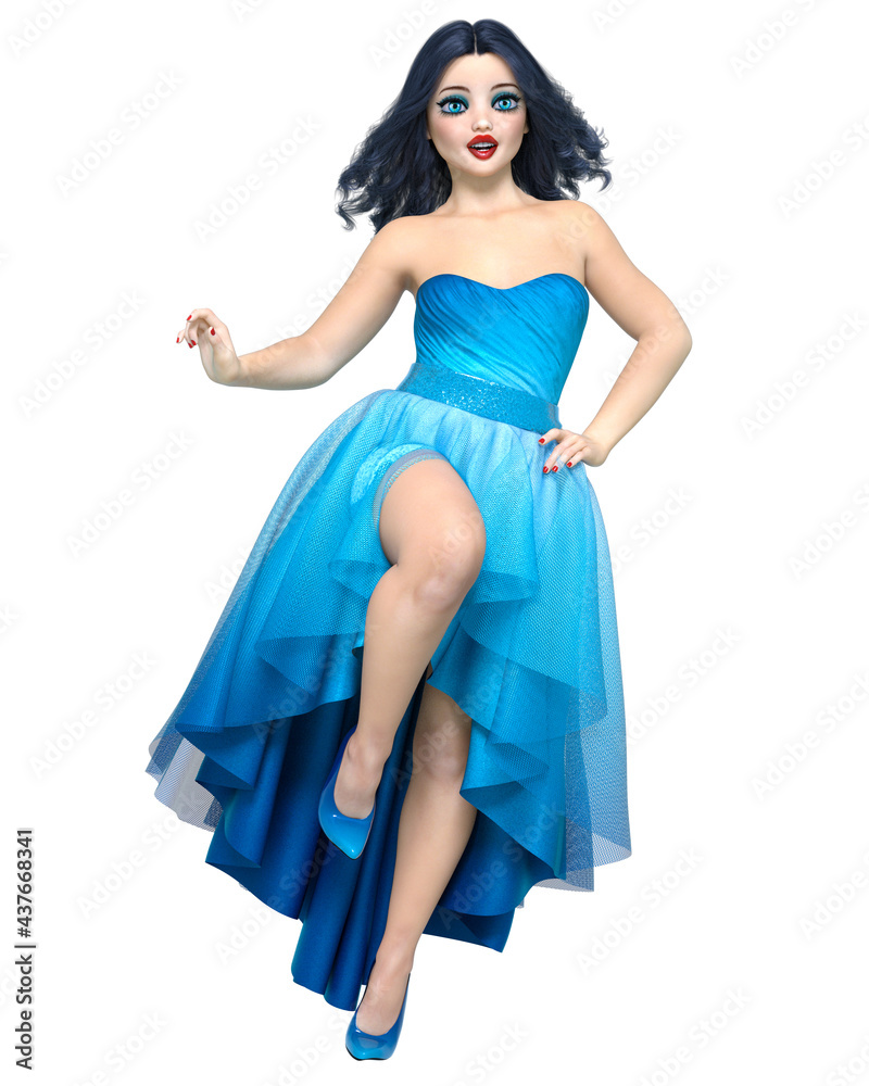 Beautiful brunette woman in long evening dress. Beautiful brunette woman in long evening dress.