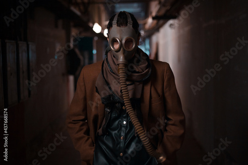 Bilde på lerret bleak future, environmental problems, and pandemics