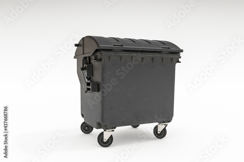 trash bin isolated on white background