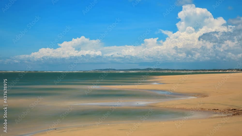 Sandy beach and turquoise water on the island of Lamu. Kenya Sandy beach and turquoise water on the island of Lamu. Kenya