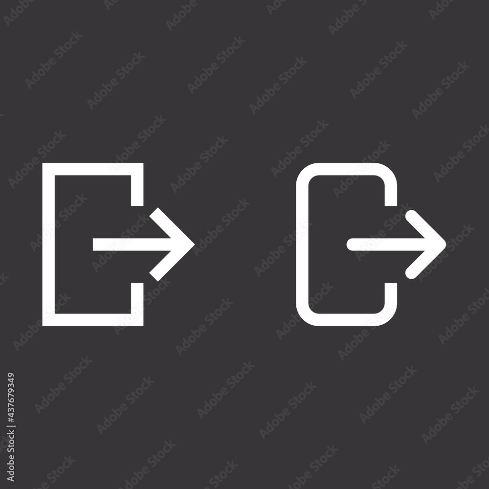 Account logout icon Account logout icon