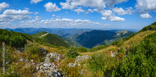 Summer Carpathian mountains view. Stony Gorgany massif, Ukraine. © wildman