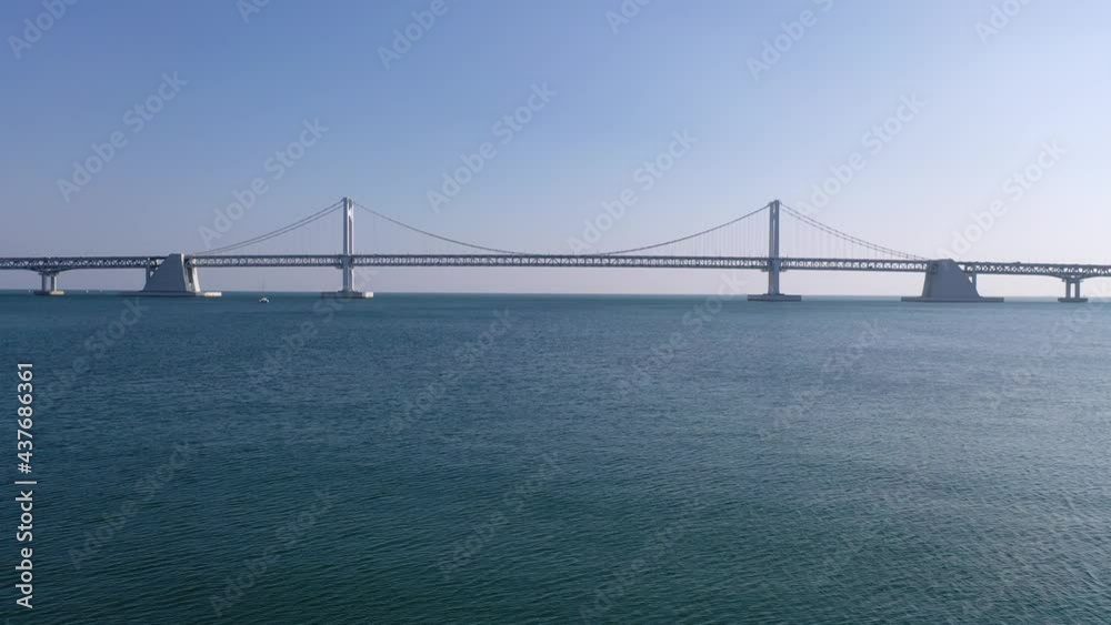 Gwangan Bridge across the sea in Busan, South Korea
Gwangan Bridge across the sea in Busan, South Korea