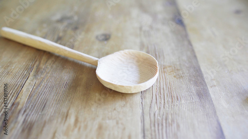Wooden cooking utensils carved and made by hand
