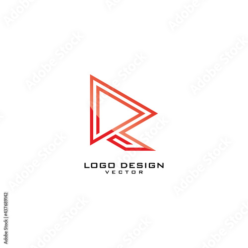 Free Download R Letter Line Art Logo Design - GFXLoad