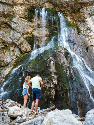 Beautiful and high waterfall. Couple hikes in the mountains.