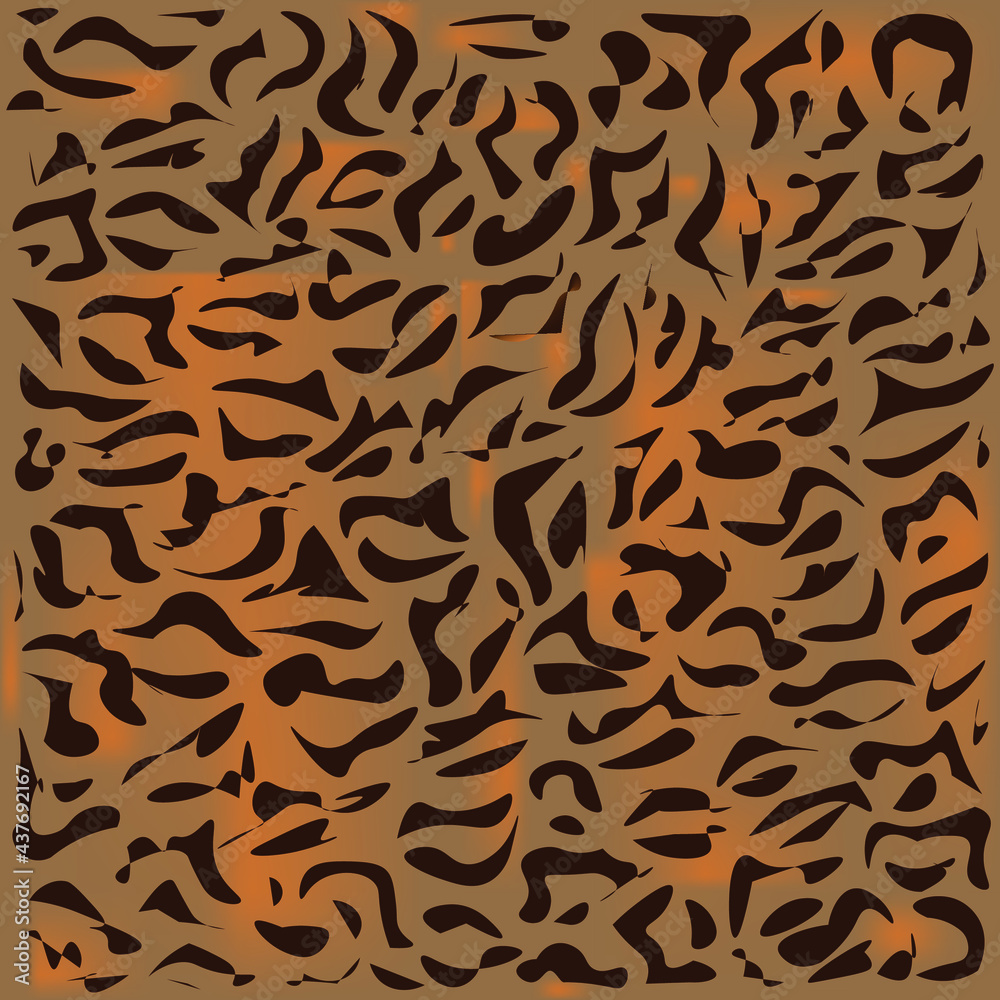 Leopard skin pattern on a seamless background. Leopard skin pattern on a seamless background.