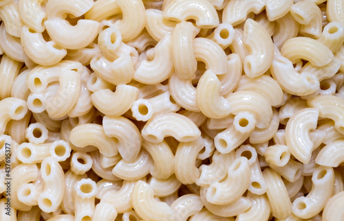 close up boiled macaroni